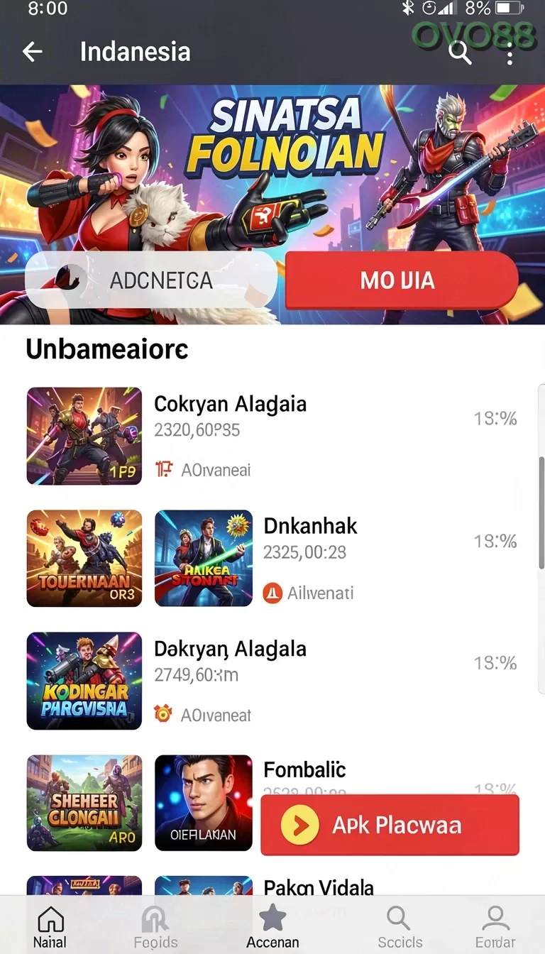 Cuplikan layar JARING08 — pengaturan akun